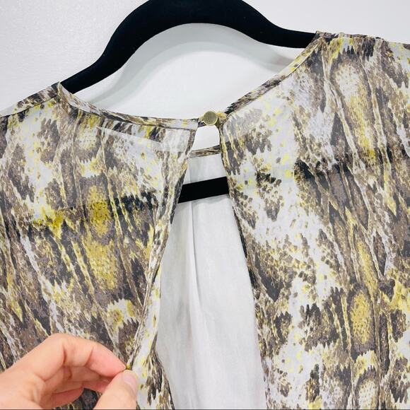 Jenni Kayne Long Sleeve Dress in Grey Multi Snake print Size S - Picture 10 of 14